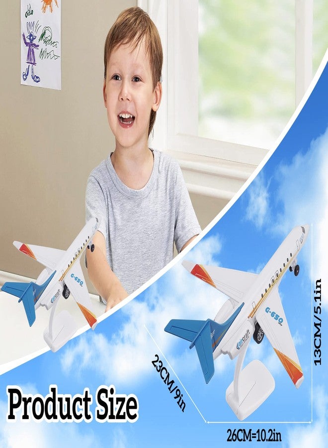 Crelloci Plane Toy Single Airlines Die-Cast G650 Model Airplane Alloy Metal Aircraft Toys Pull Back Business Jet Planes with Lights and Sounds for Kids Boys Girls with Display Rack - Image 5